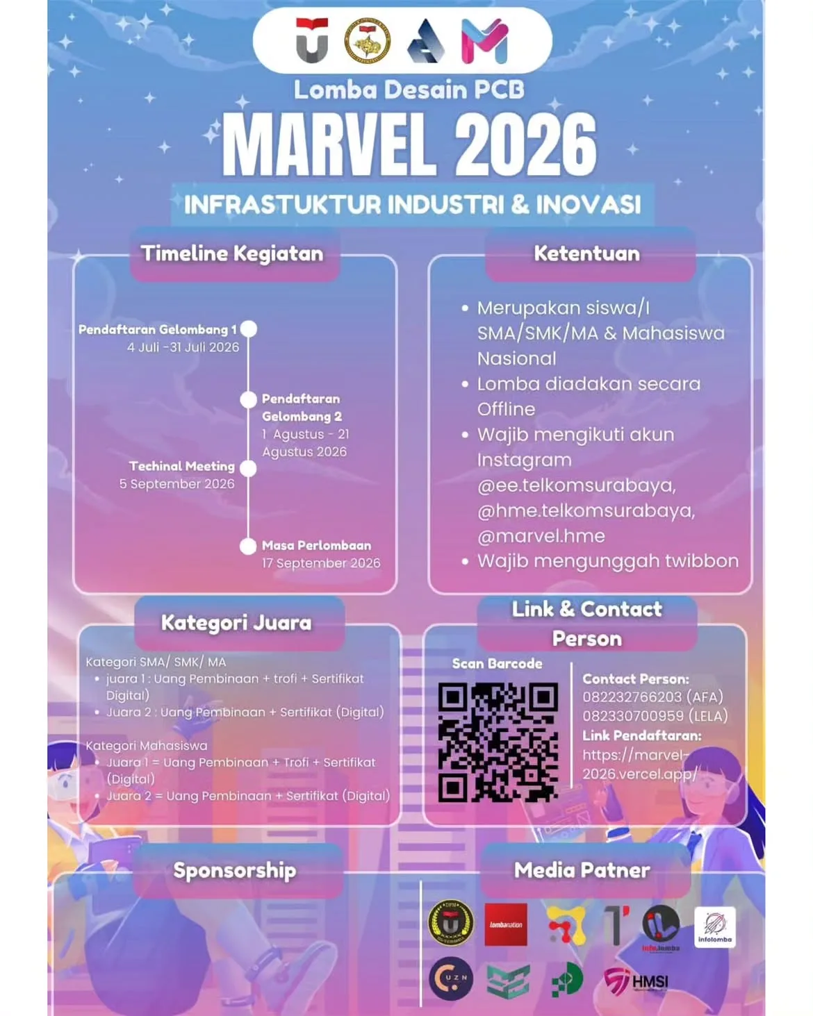 Pendaftaran MARVEL 2026 Ditutup Hari Ini, Kompetisi Desain PCB Nasional untuk Pelajar dan Mahasiswa