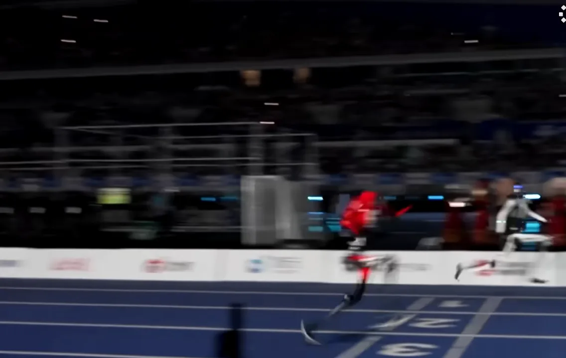 Robot Humanoid Pecahkan Rekor Lari 100 Meter Usain Bolt di Beijing, Sebagian Robot Lain Terbakar dan Hancur Berkeping