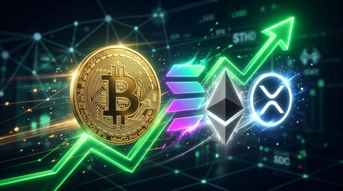 Efek Domino Bitcoin: Ethereum Meledak 18%, Solana dan XRP Ikut Melesat Dua Digit